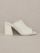 OASIS SOCIETY Keep the Shine in Your Eyes Kathleen - Block Heel Slides-Women's Shoes-Shop Z & Joxa