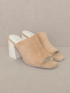 OASIS SOCIETY Keep the Shine in Your Eyes Kathleen - Block Heel Slides-Women's Shoes-Shop Z & Joxa