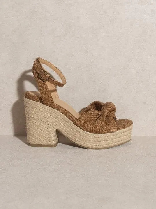 OASIS SOCIETY Mackenzie - Espadrille Knotted Wedge Sandal-Women's Shoes-Shop Z & Joxa