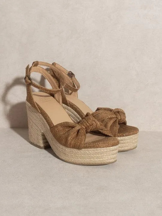 OASIS SOCIETY Mackenzie - Espadrille Knotted Wedge Sandal-Women's Shoes-Shop Z & Joxa