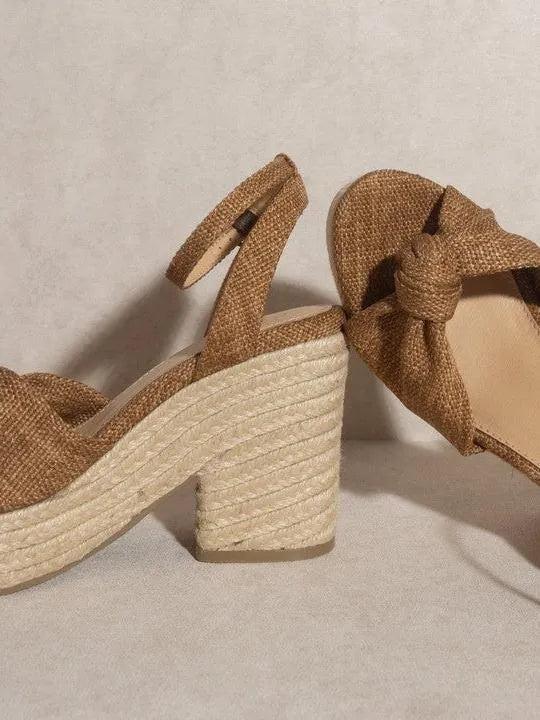 OASIS SOCIETY Mackenzie - Espadrille Knotted Wedge Sandal-Women's Shoes-Shop Z & Joxa