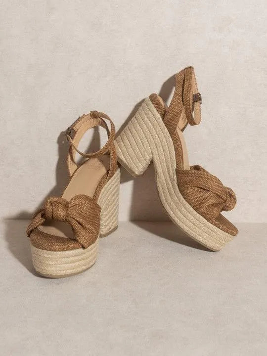 OASIS SOCIETY Mackenzie - Espadrille Knotted Wedge Sandal-Women's Shoes-Shop Z & Joxa