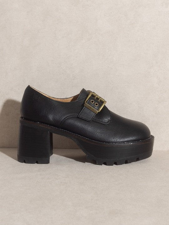 OASIS SOCIETY Shoe Obsession - Sarah Buckled Platform Loafers-Women's Shoes-Shop Z & Joxa