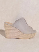 OASIS SOCIETY Simple Bliss - Distressed Linen Wedge-Women's Shoes-Shop Z & Joxa