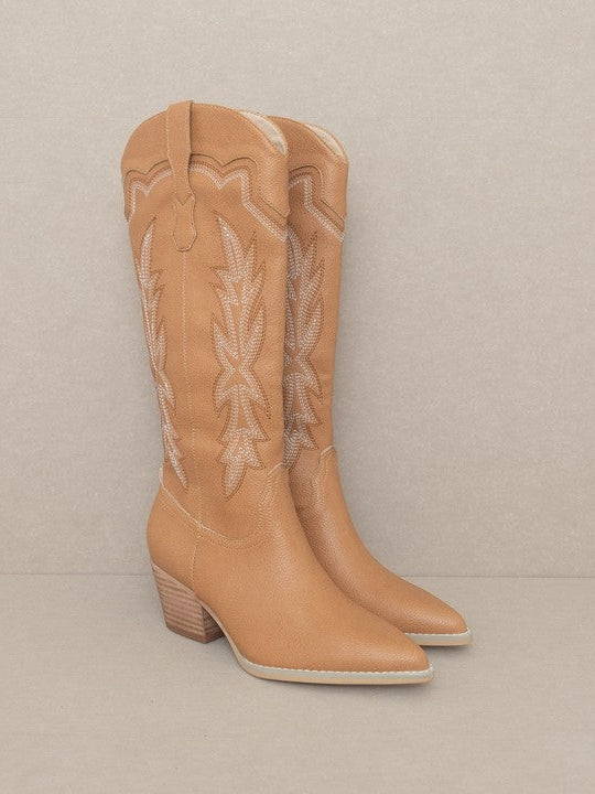 OASIS SOCIETY Urban Cowgirl Embroidered Cowboy Boot-Women's Shoes-Shop Z & Joxa