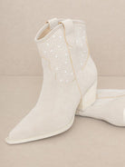 OASIS SOCIETY Western Pearl Studded Booties-Women's Shoes-Shop Z & Joxa