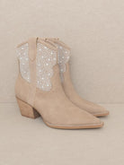 OASIS SOCIETY Western Pearl Studded Booties-Women's Shoes-Shop Z & Joxa