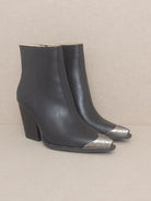 OASIS SOCIETY Zion - Western Bootie with Metal Etched Toe-Women's Shoes-Shop Z & Joxa