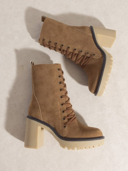 Oasis Society All About the Boots - Jenna Platform Military Boots-Women's Shoes-Shop Z & Joxa