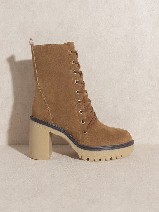 Oasis Society All About the Boots - Jenna Platform Military Boots-Women's Shoes-Shop Z & Joxa