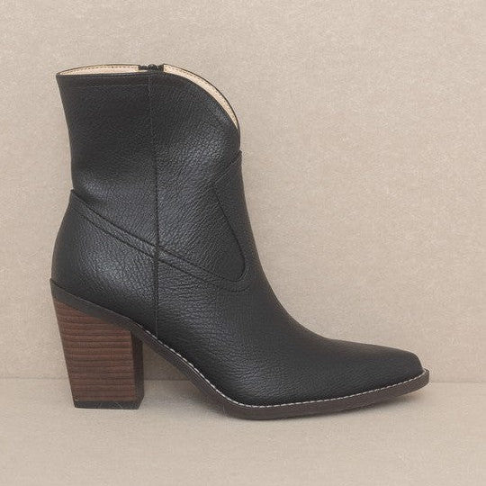 Oasis Society Boots Are My Weakness - Harmony Two Panel Western Booties-Women's Shoes-Shop Z & Joxa
