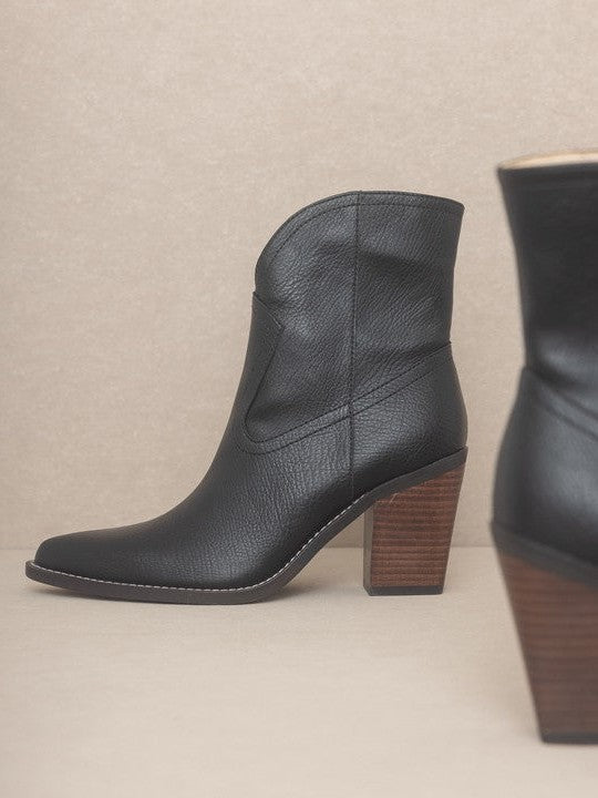 Oasis Society Boots Are My Weakness - Harmony Two Panel Western Booties-Women's Shoes-Shop Z & Joxa