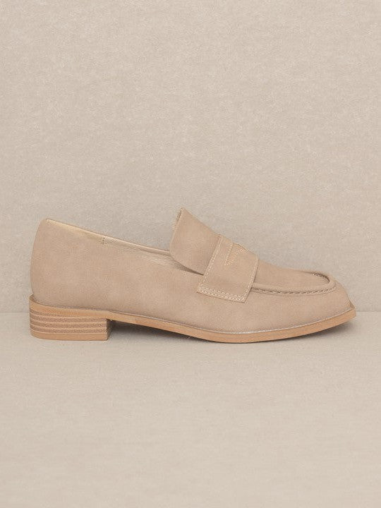 Oasis Society If I had a Penny for Every... Square Toe Penny Loafers-Women's Shoes-Shop Z & Joxa