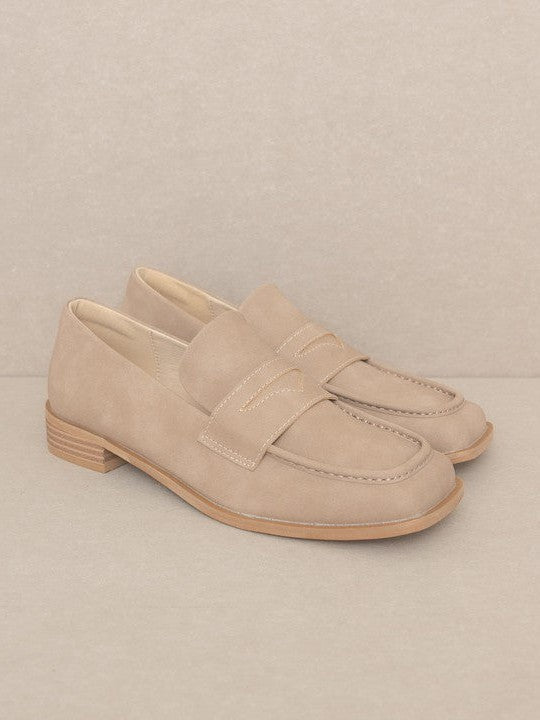 Oasis Society If I had a Penny for Every... Square Toe Penny Loafers-Women's Shoes-Shop Z & Joxa