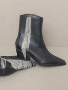 OASIS SOCIETY Rowan - Rhinestone Cowgirl Fringe Ankle Boot-Women's Shoes-Shop Z & Joxa