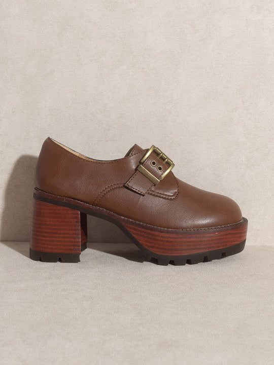 Oasis Society Shoe Obsession - Sarah Buckled Platform Loafers-Shop Z & Joxa