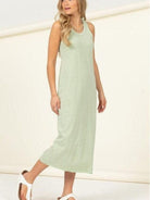 Oh-So Comfy Sleeveless Midi Dress-Women's Clothing-Shop Z & Joxa