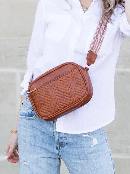 On the Go Fashion Vegan Leather Crossbody Bag-Women's Accessories-Shop Z & Joxa