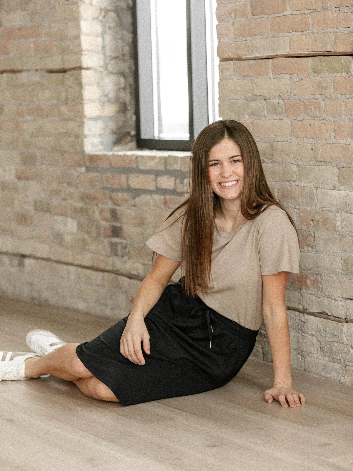 On the Move Kenedi Black Athletic Sport Skirt with Built in Shorts-Women's Skirts & Skorts-Shop Z & Joxa