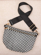On the Move Layla Woven Check Crossbody Bag-Women's Accessories-Shop Z & Joxa