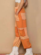 POL Citrus Patch Drawstring Contrast Cargo Jogger Pants-Women's Pants-Shop Z & Joxa
