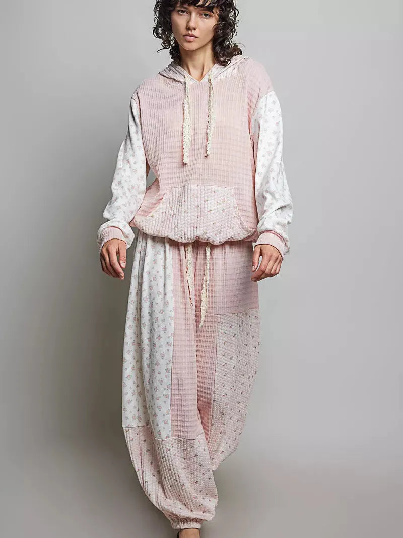 POL Fireside Weekend Hoodie with Kangaroo Pocket in Pink-Women's Shirts & Tops-Shop Z & Joxa