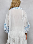 POL Ivory Tide Ruffle Sleeve Tiered Mini Dress-Women's Dresses-Shop Z & Joxa