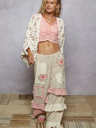 POL Latte Cream Floral Chenille Cardigan-Women's Shirts & Tops-Shop Z & Joxa