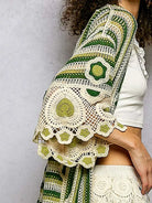 POL Layered in Love Floral Pattern Crochet Long Cardigan-Women's Shirts & Tops-Shop Z & Joxa