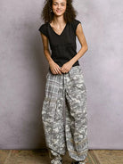 POL Midnight Empire Textured Short Sleeve Knit Top with Lace Trim-Women's Shirts & Tops-Shop Z & Joxa