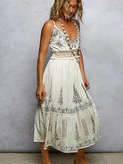 POL Natural Elegance Smocked Waistband Floral Midi Cami Dress-Women's Dresses-Shop Z & Joxa