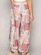POL Patchwork Poetry Drawstring Floral Wide leg Pants-Women's Pants-Shop Z & Joxa