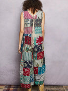 POL Sage Wanderer Sleeveless Patchwork Wide Leg Jumpsuit-Women's Jumpsuits-Shop Z & Joxa