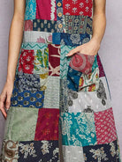 POL Sage Wanderer Sleeveless Patchwork Wide Leg Jumpsuit-Women's Jumpsuits-Shop Z & Joxa
