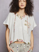 POL Summer Sonata Short Sleeve Hooded Top with Open Back-Women's Shirts & Tops-Shop Z & Joxa