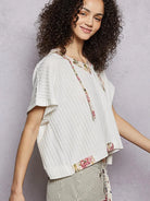 POL Summer Sonata Short Sleeve Hooded Top with Open Back-Women's Shirts & Tops-Shop Z & Joxa