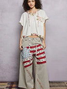 POL Summer Sonata Short Sleeve Hooded Top with Open Back-Women's Shirts & Tops-Shop Z & Joxa