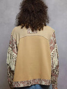 POL Tassel Talk Floral Print Balloon Sleeve Top with Tassels-Women's Shirts & Tops-Shop Z & Joxa