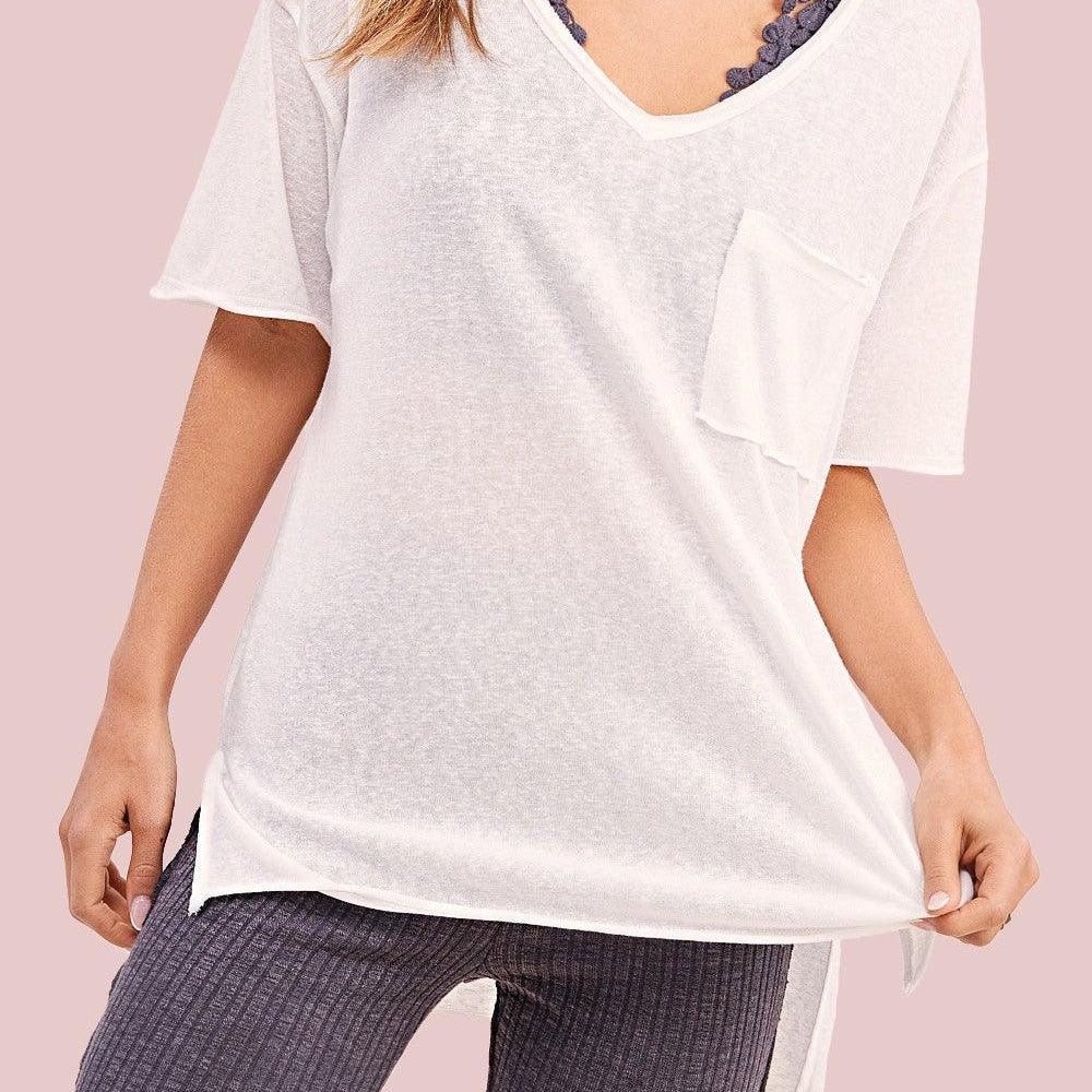 Perfect Tee Relaxed Fit Short Sleeve Top-Women's Clothing-Shop Z & Joxa
