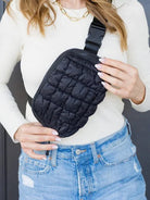 Perfectly Quilted Sling Belt Bag-Women's Accessories-Shop Z & Joxa