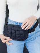 Perfectly Quilted Sling Belt Bag-Women's Accessories-Shop Z & Joxa