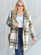 Plaid Perfection Lapel Coat by Double Take-Coats & Jackets-Shop Z & Joxa
