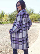 Plaid Perfection Lapel Coat by Double Take-Coats & Jackets-Shop Z & Joxa