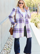 Plaid Perfection Lapel Coat by Double Take-Coats & Jackets-Shop Z & Joxa