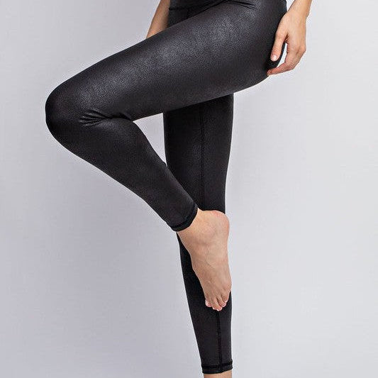 Plus Fashion with Purpose Vegan Full-Length Chintz Leggings-Women's Clothing-Shop Z & Joxa