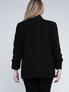 Plus Wardrobe Essential Shawl Lapel Blazer-Women's Clothing-Shop Z & Joxa