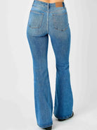Retro Flair High-Waist Classic Flare Jeans by Judy Blue-Women's Jeans-Shop Z & Joxa