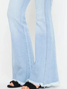 Retro Vibes High Rise Curvy Flare Jeans by Kancan-Women's Jeans-Shop Z & Joxa
