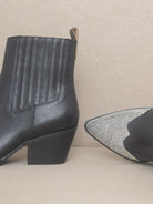 Rhinestone Beauty Western Booties-Women's Shoes-Shop Z & Joxa