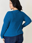 Ribbed and Ready Everyday Long Sleeve Tee by Basic Bae-Women's Shirts & Tops-Shop Z & Joxa